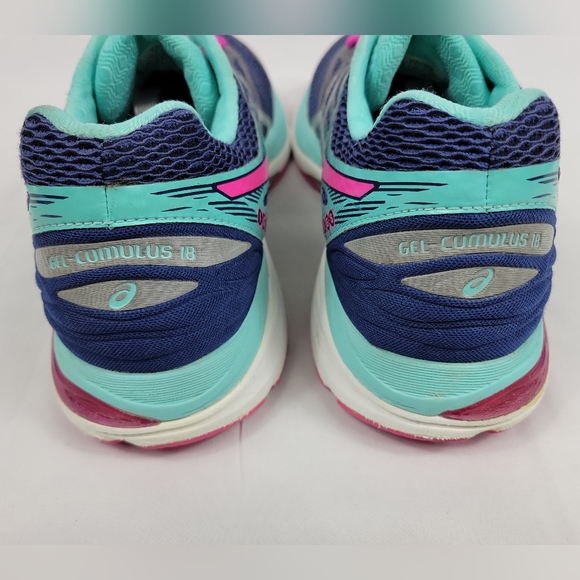 Asics Gel Cumulus 18 Athletic Comfort Shoes Womens Size 10 Multicolor T6C8N - Picture 6 of 12